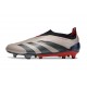 adidas Botas Futbol Predator Elite Laceless FG Platino Met Aurora Negro Carbón