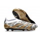 adidas Botas Futbol Predator Elite Laceless FG Blanco Oro Gris