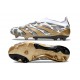 adidas Botas Futbol Predator Elite Laceless FG Blanco Oro Gris