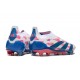 adidas Botas Futbol Predator Elite Laceless FG Ftwr Blanco Solar Azul Solar Rosa