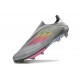 Zapatillas Adidas F50+ Laceless FG Gris Rosa Amarillo