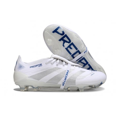 Adidas Predator Elite Foldover Tongue FG Blanco Plateado Met Bright Royal