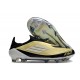 Bota de Futbol Adidas F50 Elite LL FG Dorado Met Negro Blanco