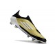 Bota de Futbol Adidas F50 Elite LL FG Dorado Met Negro Blanco