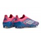 Bota de Futbol Adidas F50 Elite LL FG Solar Azul Ftwr Blanco Solar Rosa