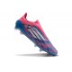 Bota de Futbol Adidas F50 Elite LL FG Solar Azul Ftwr Blanco Solar Rosa