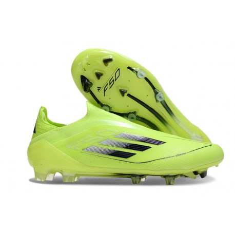 Bota de Futbol Adidas F50 Elite LL FG Amarillo Solar Negro