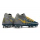 Botas Nike Phantom GT Elite DF FG Armada Gris Amarillo